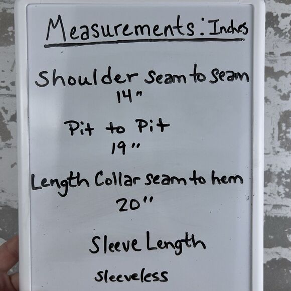 FREE PEOPLE Jean Vest Denim Lace Up Back Collarless Distressed 90s Y2K Women's S - Picture 8 of 8